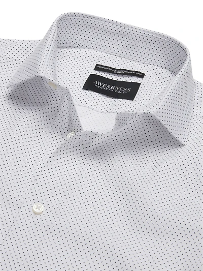 Slim Fit Ultra Performance Stretch Diamond Dress Shirt