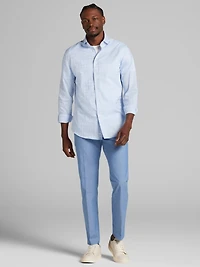 Modern Fit Plaid Dress Shirt
