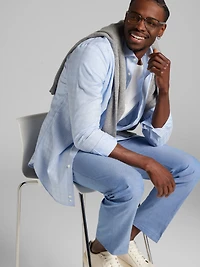 Modern Fit Plaid Dress Shirt