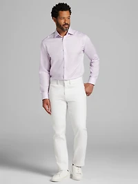 Classic Fit 100% Cotton Mini Grid Dress Shirt