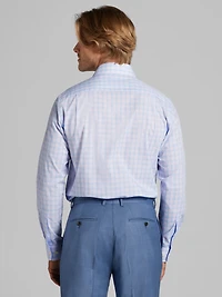 Slim Fit Tattersall Plaid Dress Shirt