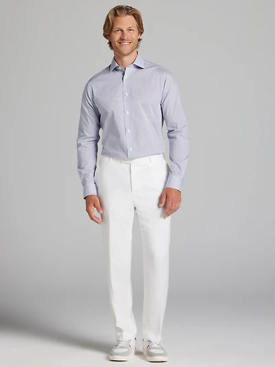 Slim Fit Mini Grid Dress Shirt