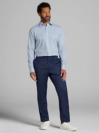Modern Fit Mini Grid Dress Shirt