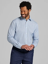 Modern Fit Mini Grid Dress Shirt