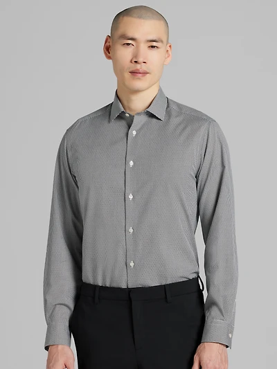 Slim Fit Ultra Performance Stretch Dobby Check Dress Shirt