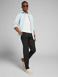 Slim Fit Performance Stretch Dobby Check Dress Shirt
