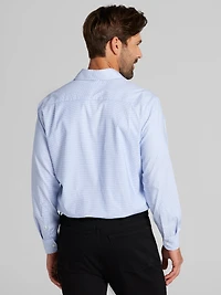 Modern Fit Performance Small Plaid Dress Shirt