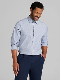 Modern Fit Performance Multi Plaid 4-Way Stretch Dress Shirt