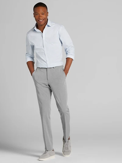 Skinny Fit Floral Dress Shirt