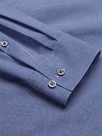 Slim Fit Stretch Micro Check Dress Shirt
