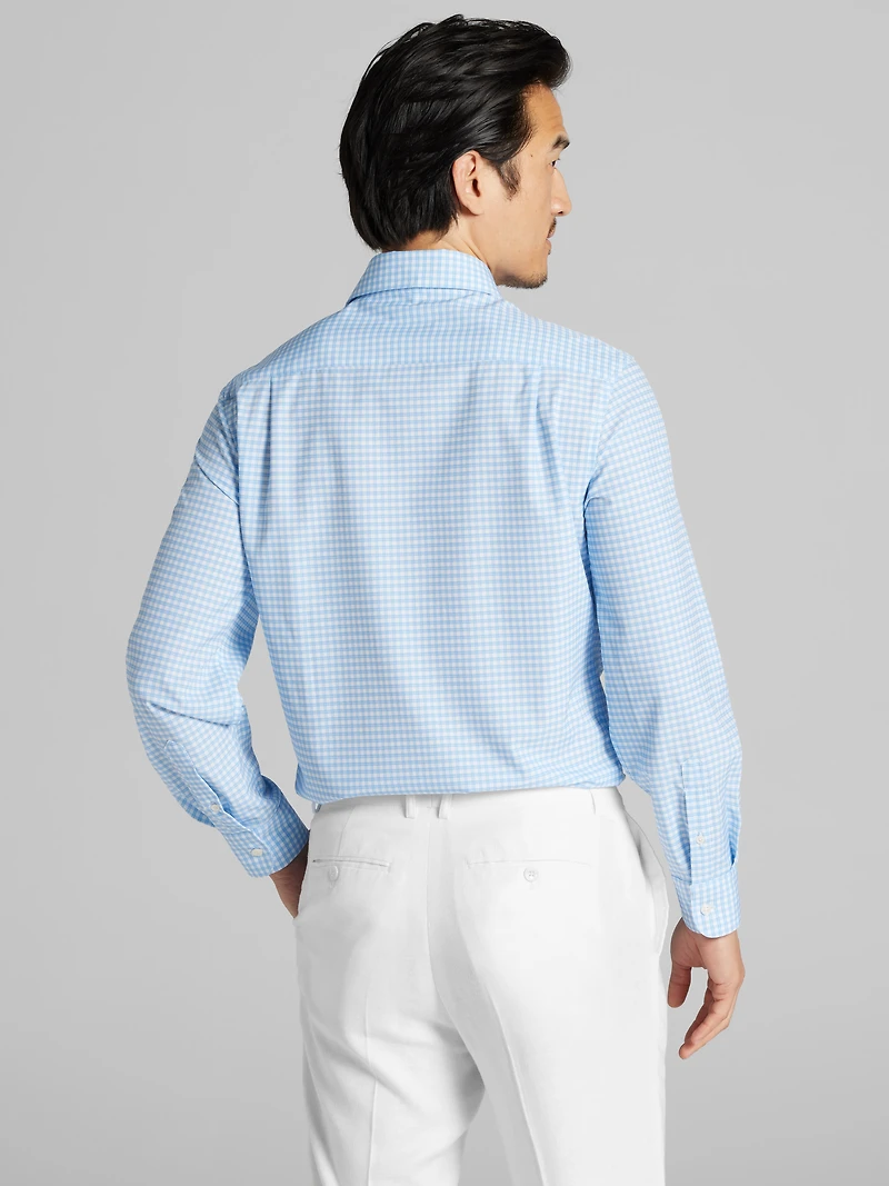 Modern Fit Small Check Dress Shirt