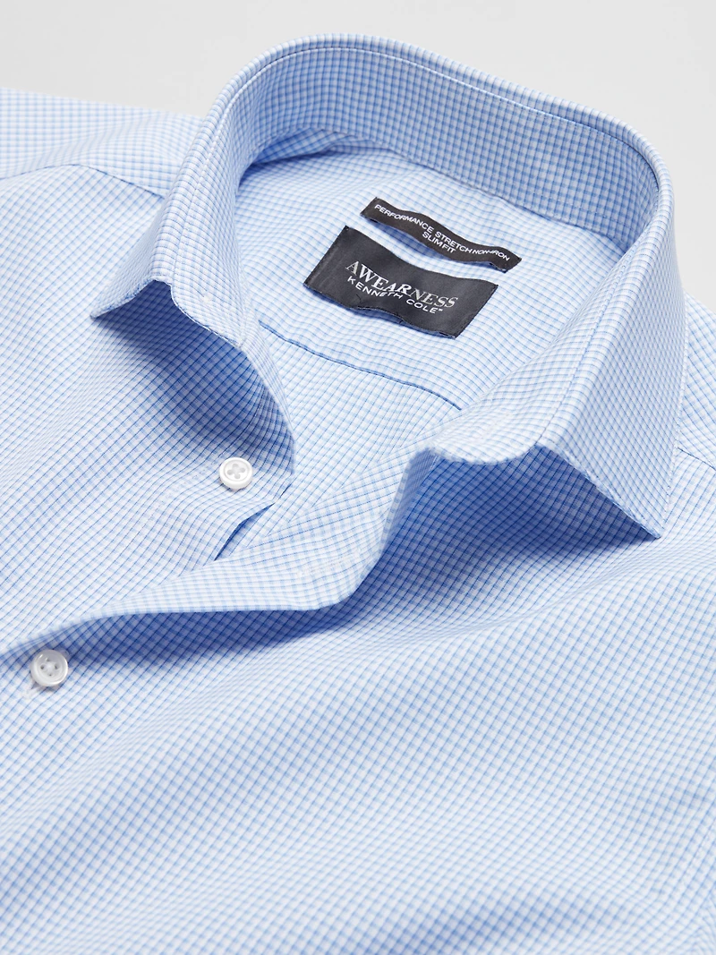 Slim Fit Check Dress Shirt