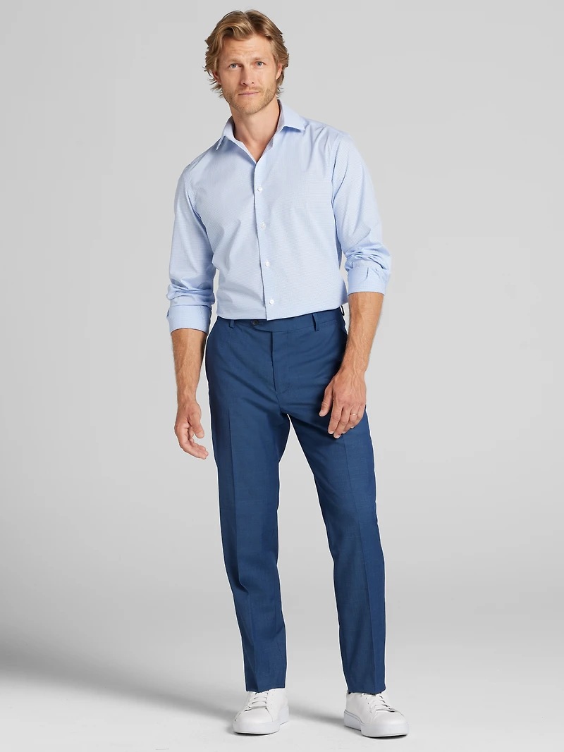 Slim Fit Check Dress Shirt