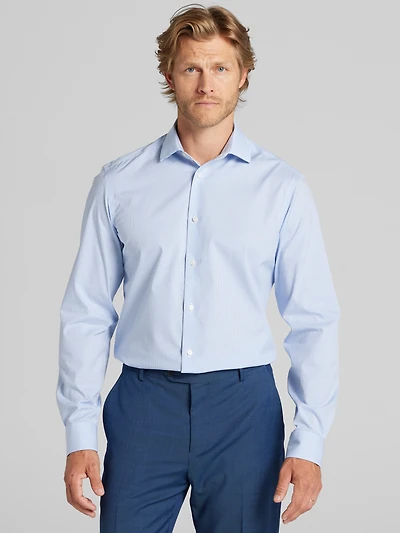 Slim Fit Check Dress Shirt