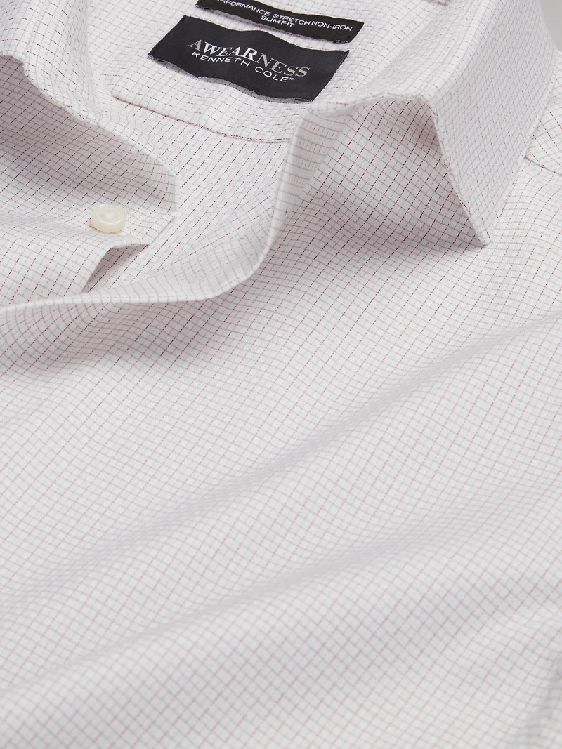 Slim Fit Check Dress Shirt