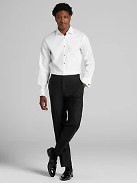 Modern Fit French Cuff Twill Formal Dress Shirt