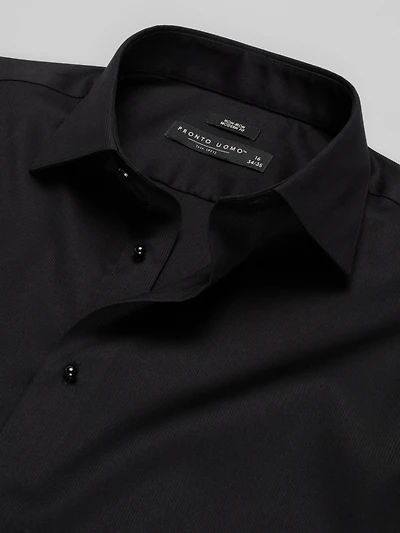 Modern Fit Twill French Cuff Formal Dress Shirt