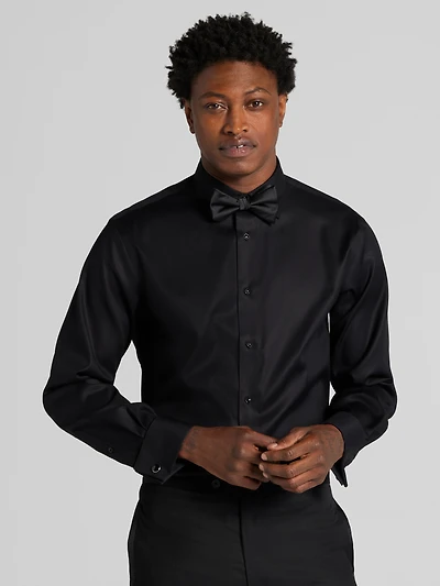 Modern Fit Twill French Cuff Formal Dress Shirt