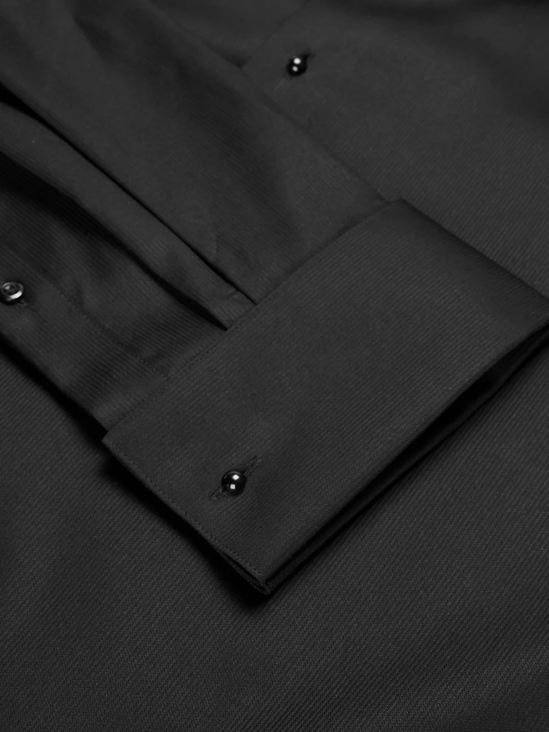 Classic Fit French Cuff Twill Formal Dress Shirt