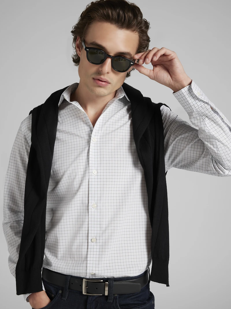 Modern Fit Check Dress Shirt