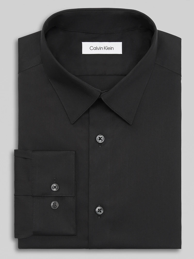 Slim Fit Herringbone Dress Shirt
