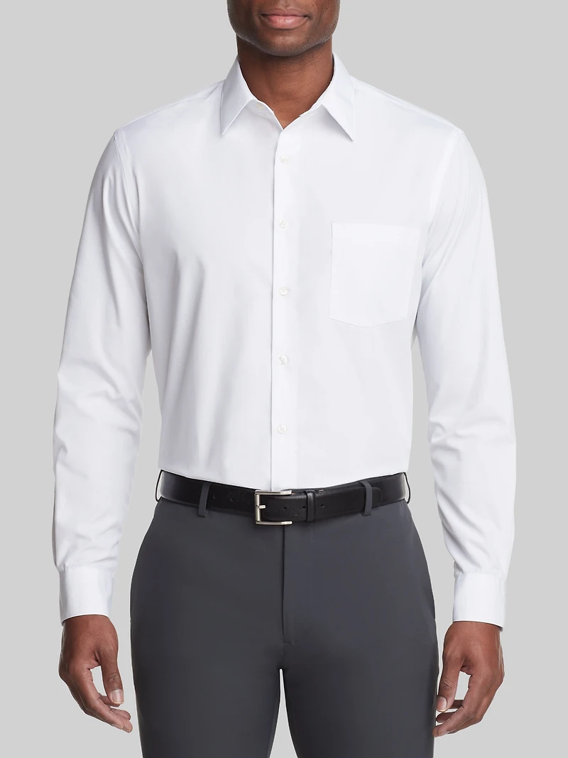 Classic Fit Poplin Wrinkle-Free Dress Shirt