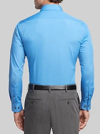 Athletic Fit Solid Poplin Dress Shirt