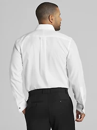 Modern Fit Pleated Front Formal Dress Shirt