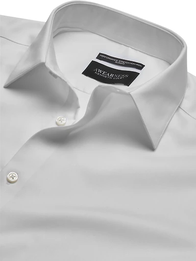 Slim Fit Performance Point Collar Dress Shirt
