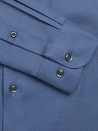 Slim Fit Solid Sharkskin Dress Shirt