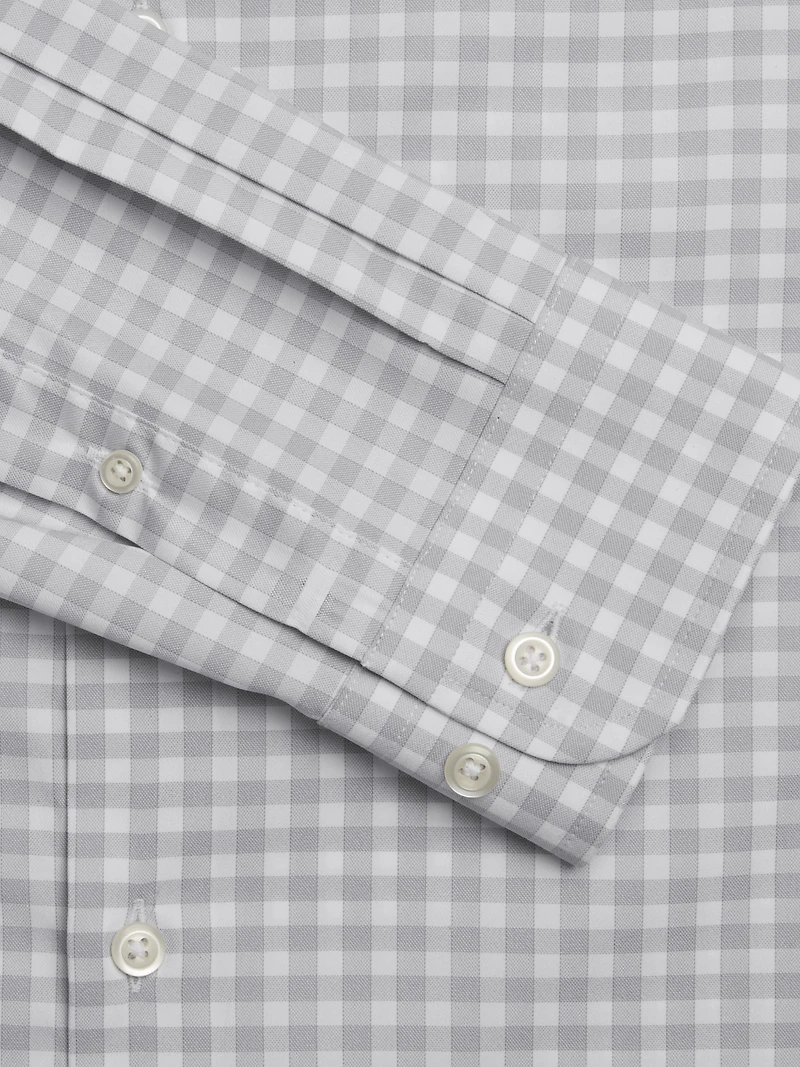 Modern Fit Performance 4-Way Stretch Gingham Dress Shirt