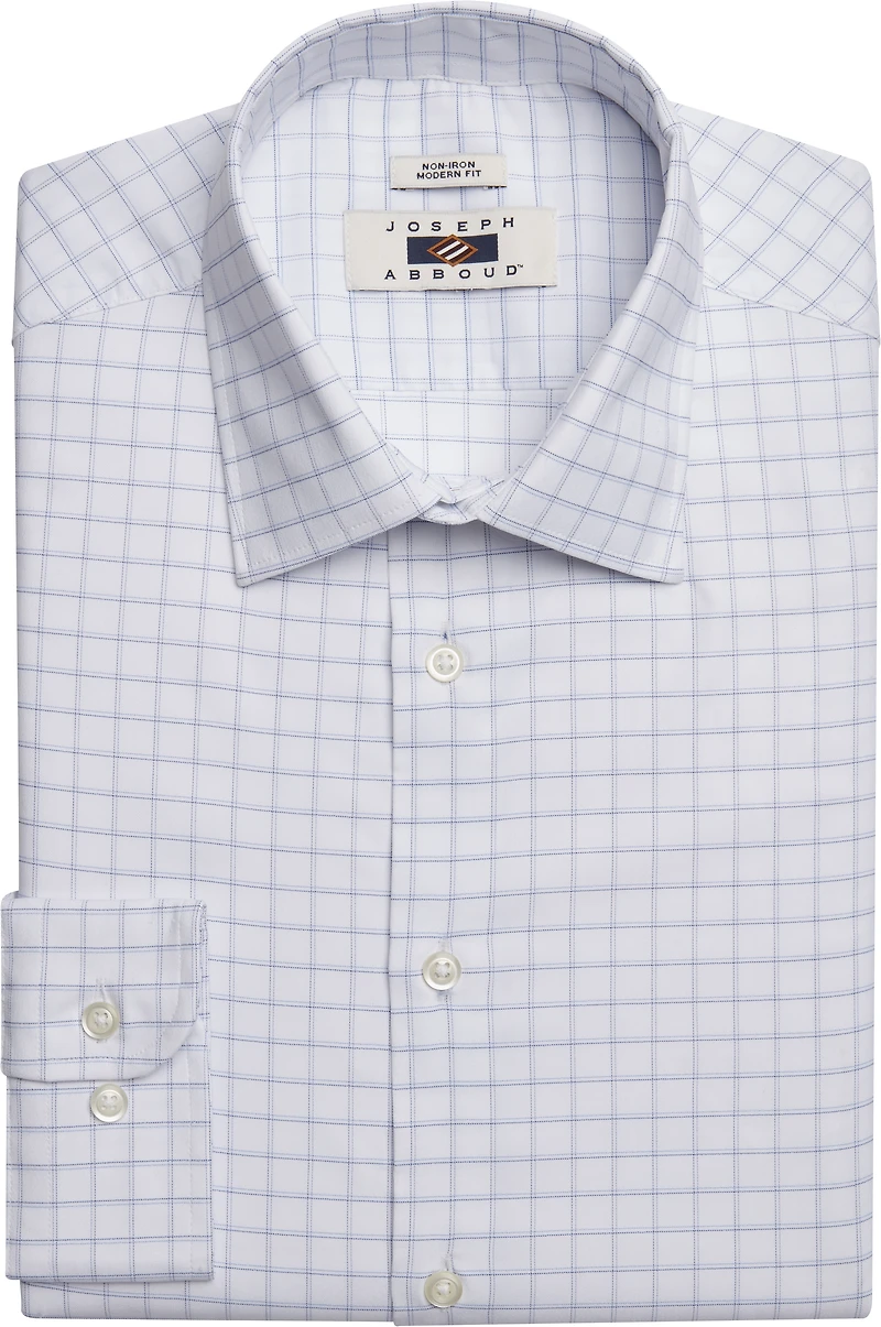 Modern Fit Wrinkle-Resistant Spread Collar Dress Shirt