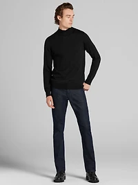 Merino Wool Mock Neck Sweater
