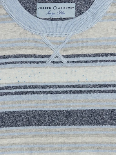 Heathered Stripe Crewneck Sweater