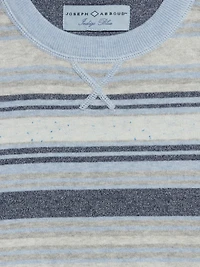 Heathered Stripe Crewneck Sweater