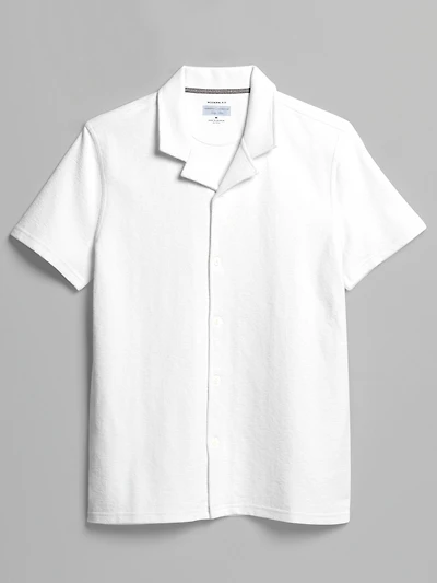 Modern Fit Terry Camp Shirt
