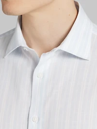 Modern Fit Multistripe Button Up Shirt