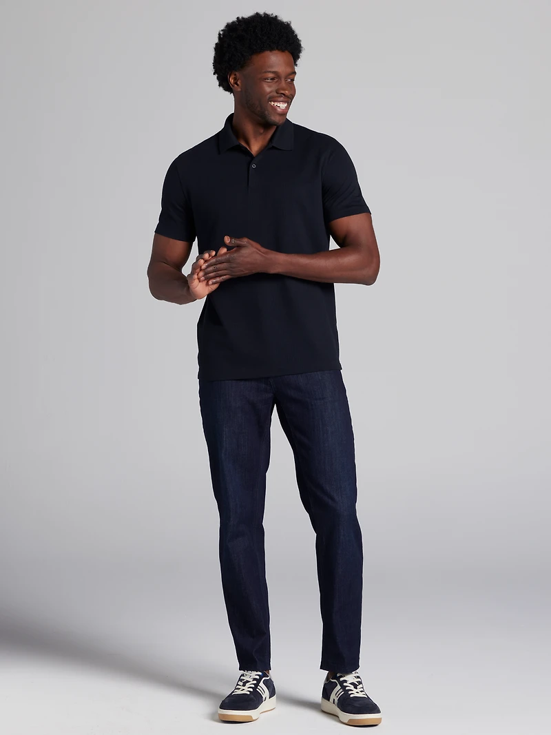 Slim Fit Solid Knit Polo