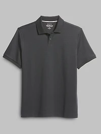 Slim Fit Ottoman Ribbed Polo