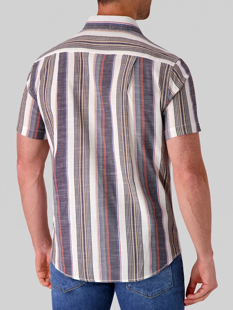 Modern Fit Cotton Button Up Shirt