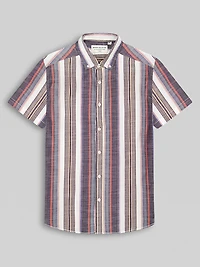 Modern Fit Cotton Button Up Shirt