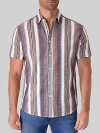 Modern Fit Cotton Button Up Shirt