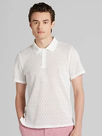 Slim Fit Pointelle Polo Shirt