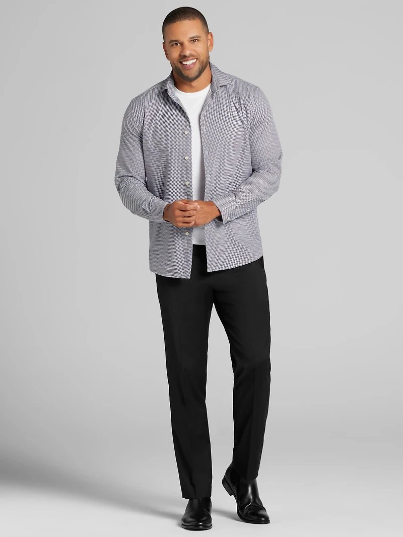 CHILLFLEX Modern Fit 4-Way Stretch Button Up Shirt