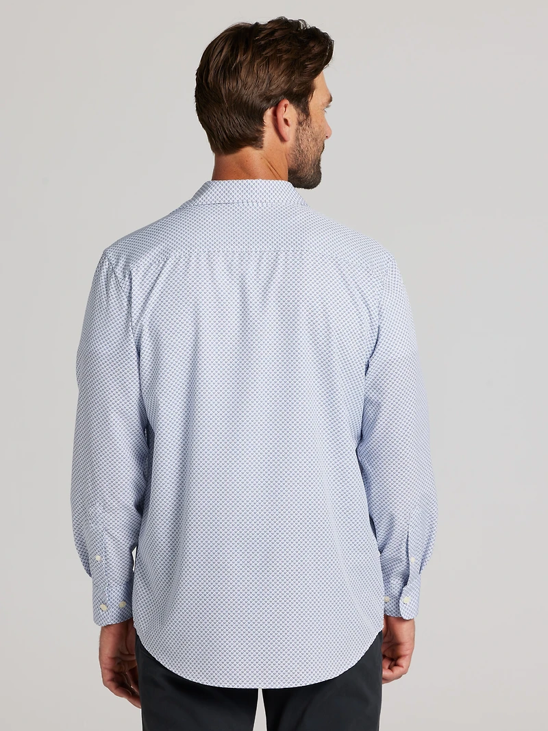 CHILLFLEX Modern Fit 4-Way Stretch Button Up Shirt