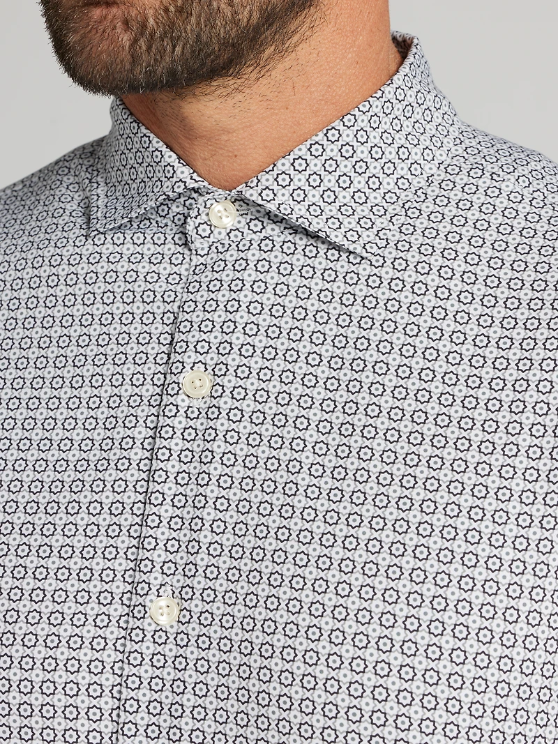 CHILLFLEX Modern Fit 4-Way Stretch Button Up Shirt