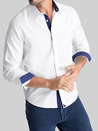 Slim Fit Los Cases Wrinkle-Free Button Up Shirt