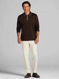 Modern Fit Interlock Tipped Polo