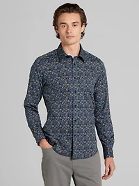 Slim Fit Floral Button Up Shirt
