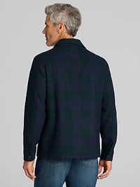 Modern Fit Plaid Flannel Overshirt